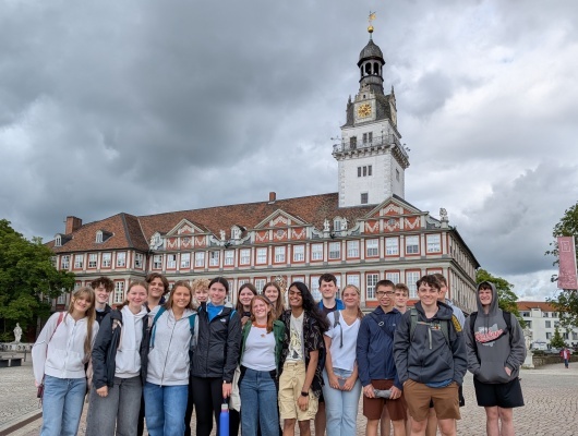 Group photo of THS students during their visit to Germany.