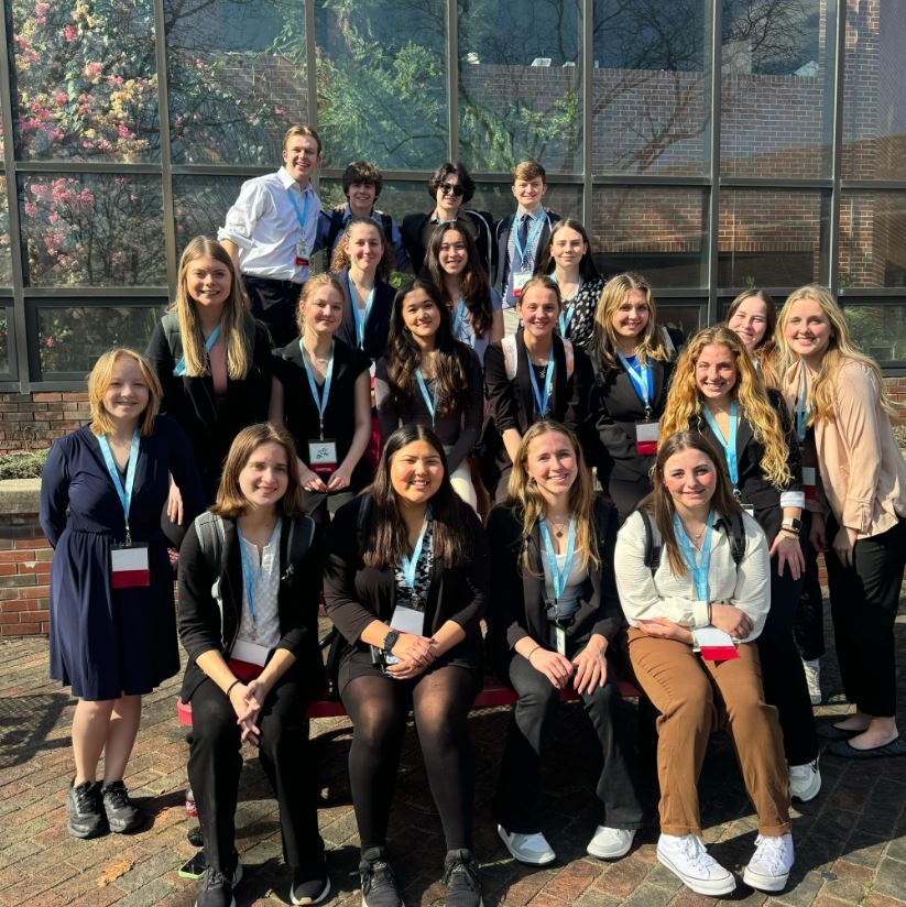 Turpin students in Teaching Professions Academy pose for a photo at conference