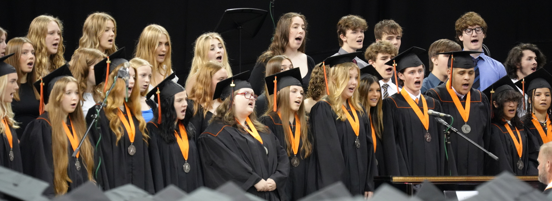 Anderson choir performs during the 2026 graduation ceremony